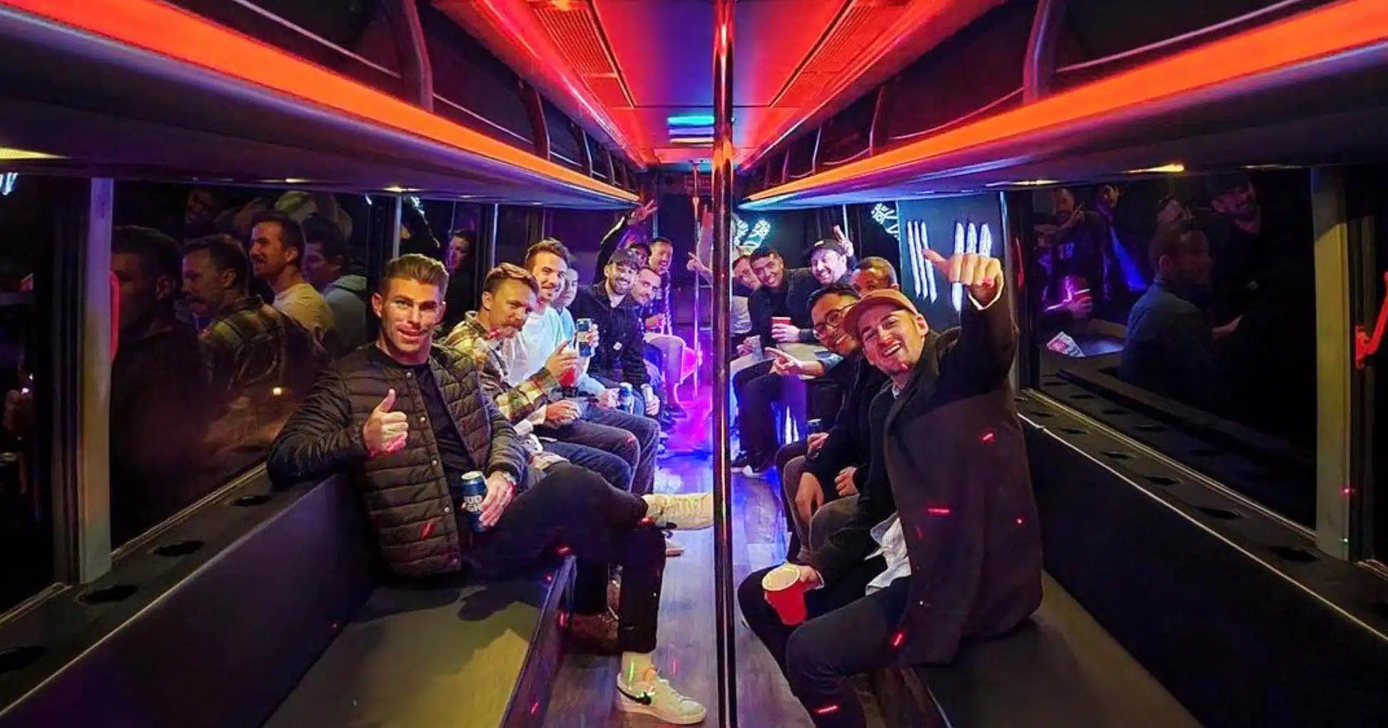Bachelor Party Bus Bachelor Party starting on the party Bus
