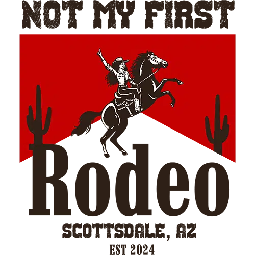 NOT MY FIRST RODEO LOGO Not My First Rodeo Scottsdale logo